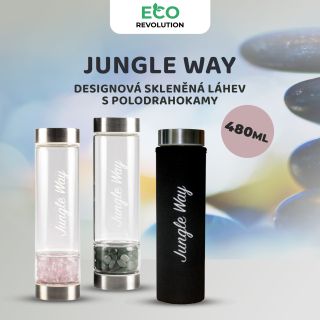 Designová skleněná láhev Jungle Way s polodrahokamy je nejenom skvělým prostředkem pro připomenutí si, jak zásadní roli ve...